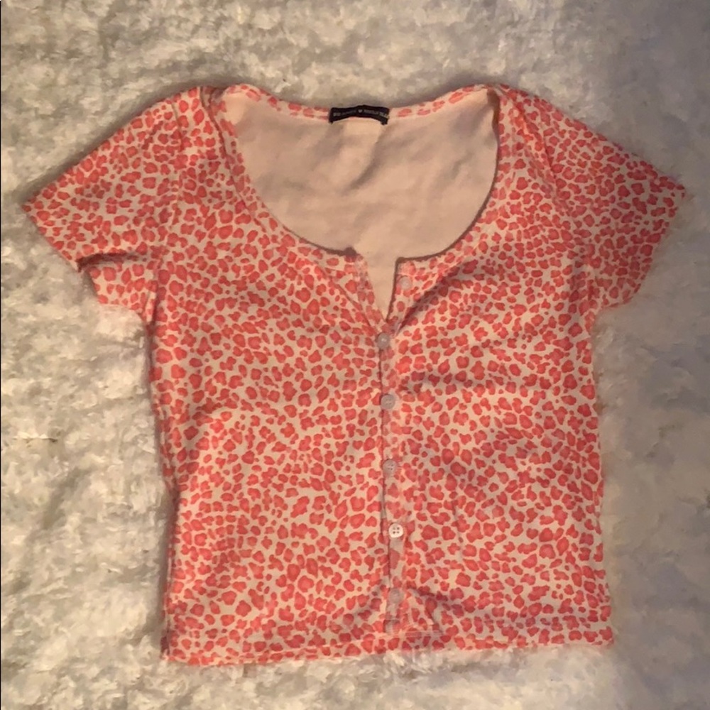 Leopard Zelly Top Pink - Picture 1 of 4